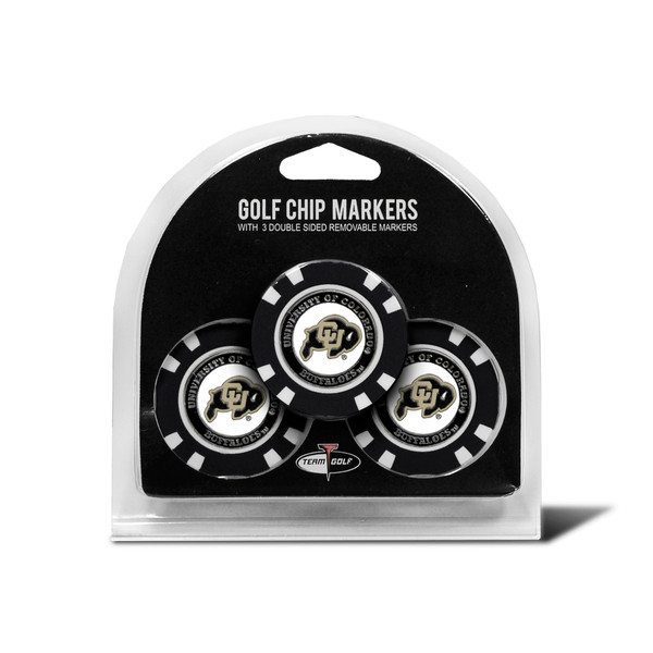 Colorado Buffaloes 3 Pack Golf Chip Ball Markers