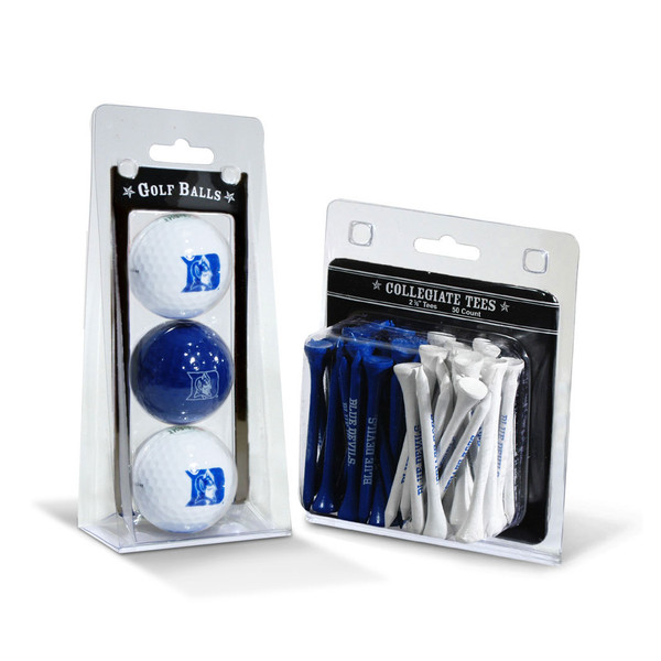 Duke Blue Devils 3 Golf Balls And 50 Golf Tees