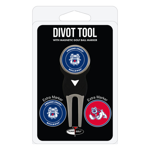 Fresno St Divot Tool Pack With 3 Golf Ball Markers