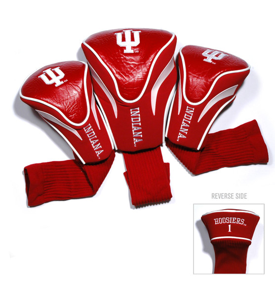 Indiana Hoosiers 3 Pack Contour Head Covers