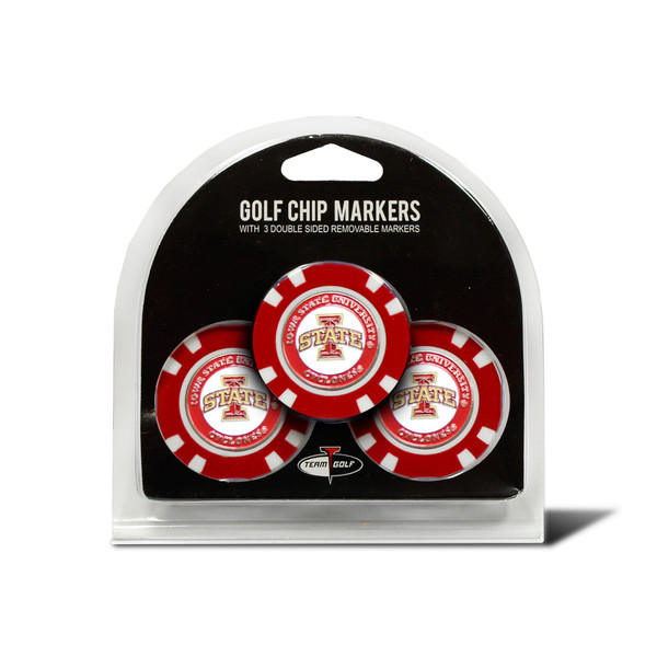 Iowa State Cyclones 3 Pack Golf Chip Ball Markers