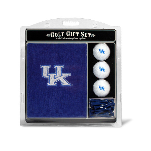 Kentucky Wildcats Embroidered Golf Towel, 3 Golf Ball, and Golf Tee Set