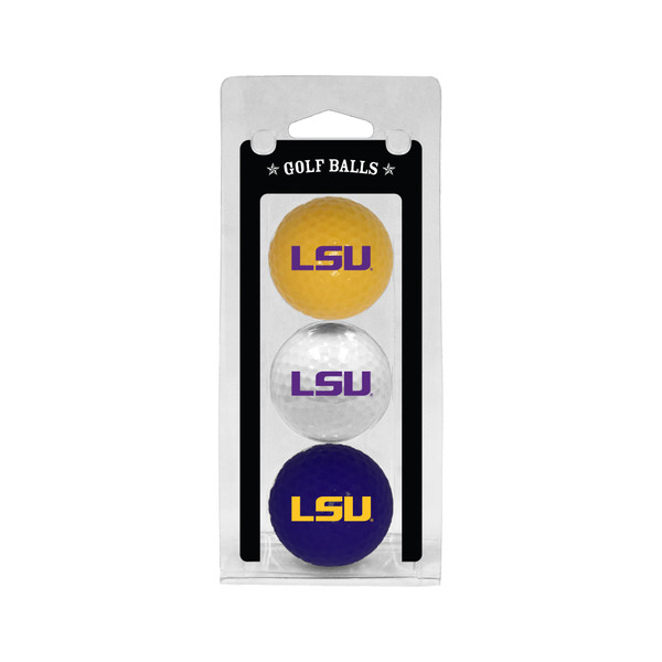 LSU Tigers 3 Golf Ball Pack