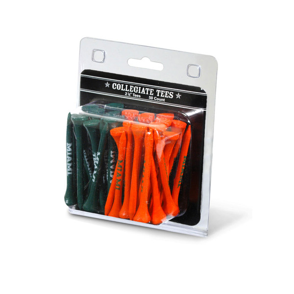 Miami Hurricanes Pack Of 50 Golf Tees