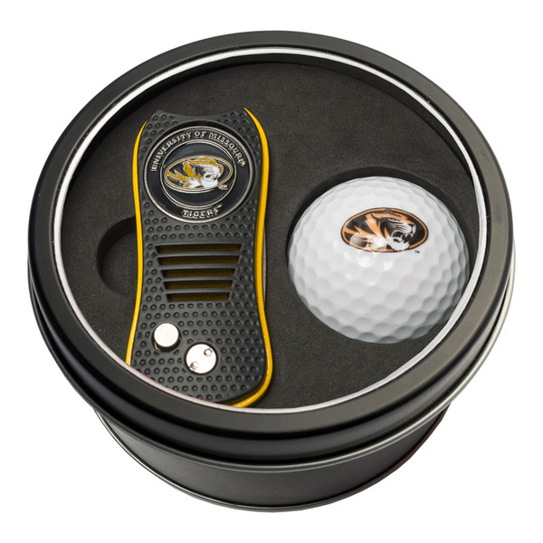 Missouri Tigers Tin Gift Set with Switchfix Divot Tool and Golf Ball