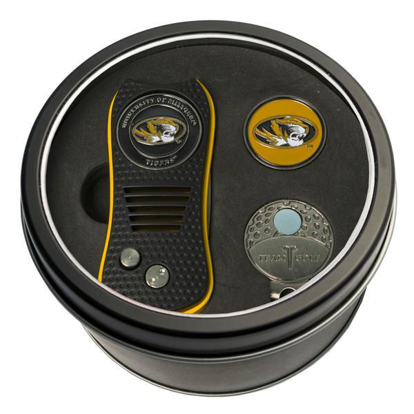 Missouri Tigers Tin Gift Set with Switchfix Divot Tool, Cap Clip, and Ball Marker