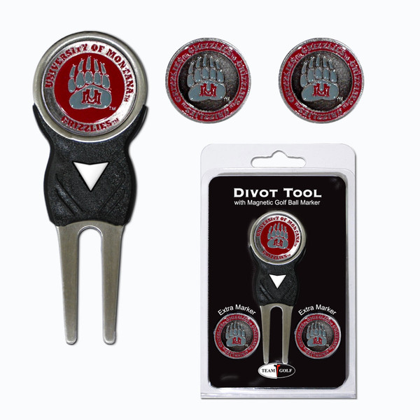 Montana  Divot Tool Pack With 3 Golf Ball Markers