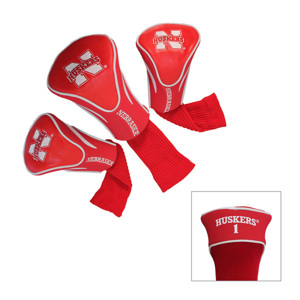 Nebraska Cornhuskers 3 Pack Contour Head Covers