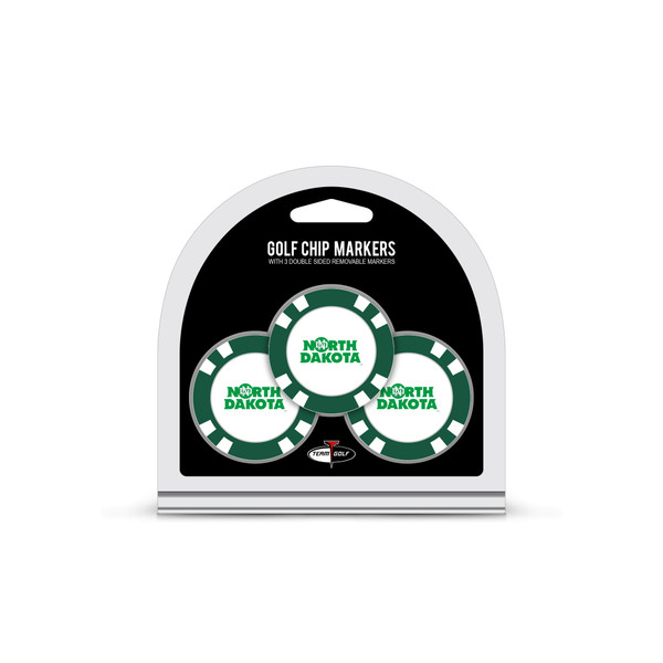 North Dakota  3 Pack Golf Chip Ball Markers