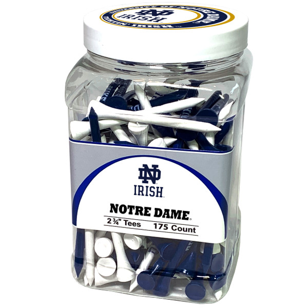 Notre Dame Fighting Irish Jar Of 175 Golf Tees