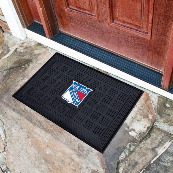 NHL - New York Rangers Medallion Door Mat 19.5"x31.25"