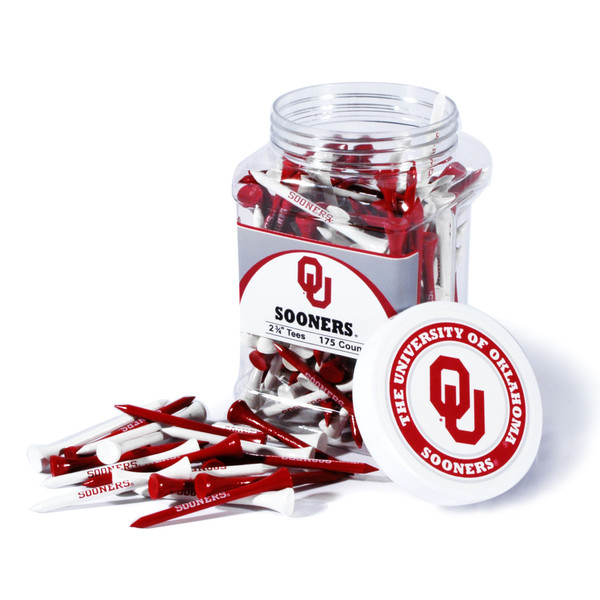 Oklahoma Sooners Jar Of 175 Golf Tees