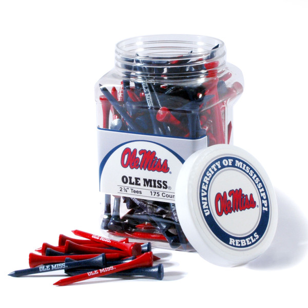 Ole Miss Rebels Jar Of 175 Golf Tees