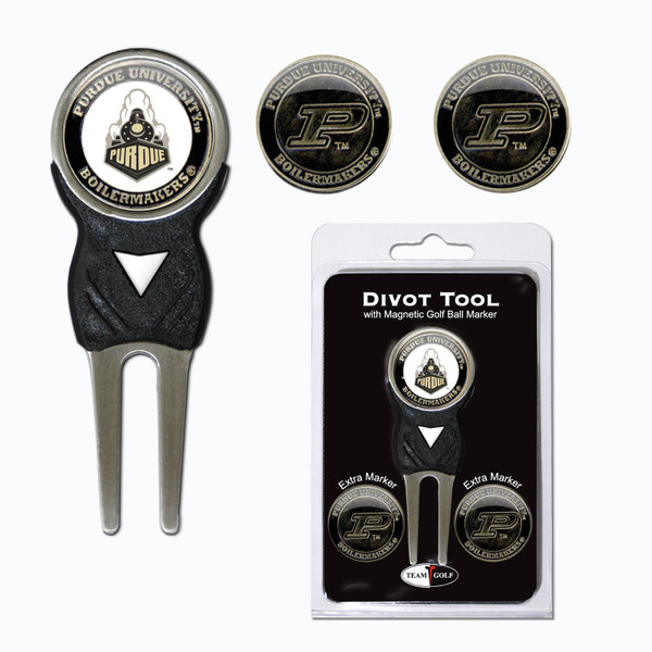 Purdue Boilermakers Divot Tool Pack With 3 Golf Ball Markers