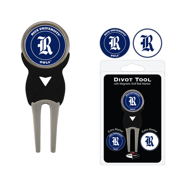 Rice  Divot Tool Pack With 3 Golf Ball Markers