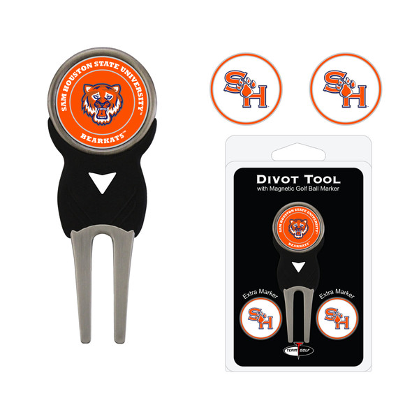 Sam Houston St Divot Tool Pack With 3 Golf Ball Markers
