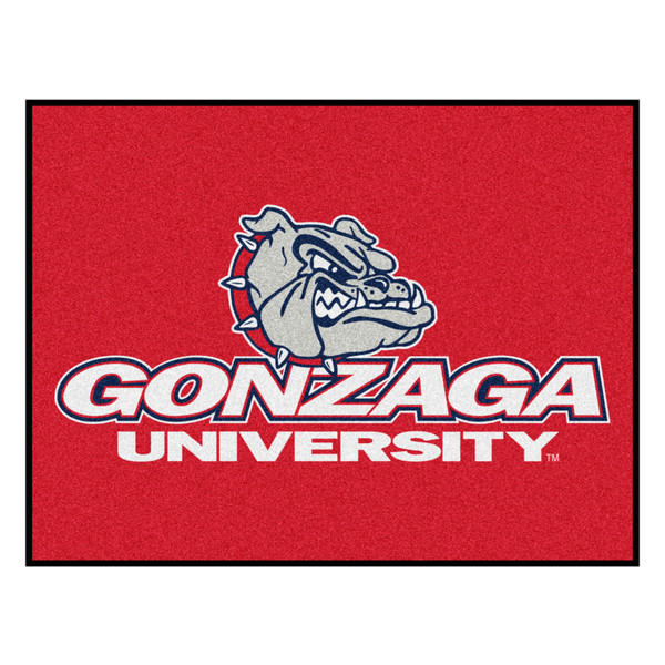 Gonzaga University - Gonzaga Bulldogs All-Star Mat Bulldog with Wordmark Primary Logo Red