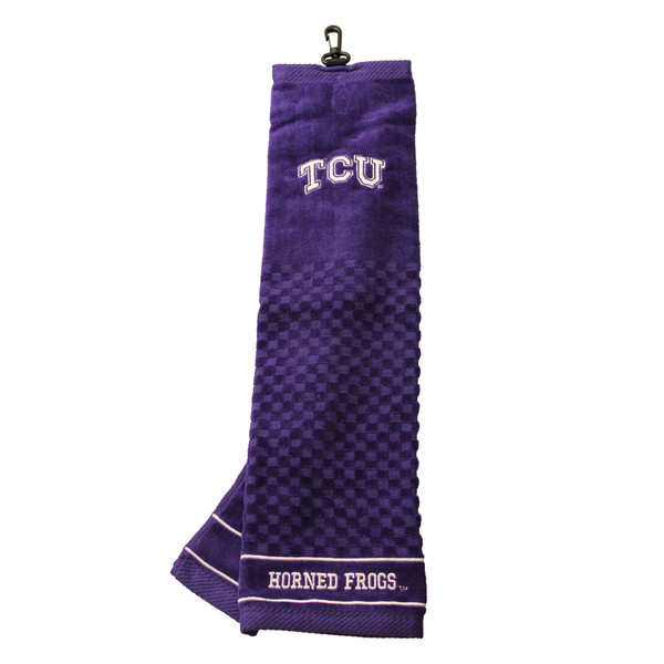 TCU Horned Frogs Embroidered Golf Towel