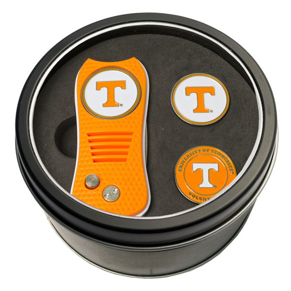 Tennessee Volunteers Tin Gift Set with Switchfix Divot Tool and 2 Ball Markers