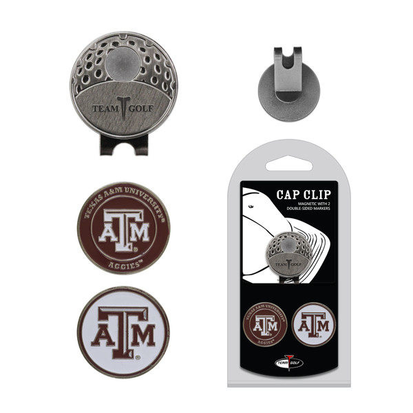 Texas A&M Aggies Cap Clip With 2 Golf Ball Markers