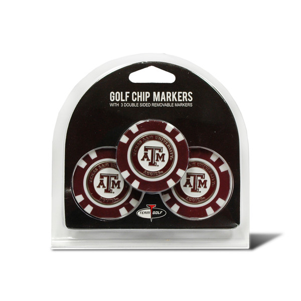 Texas A&M Aggies 3 Pack Golf Chip Ball Markers