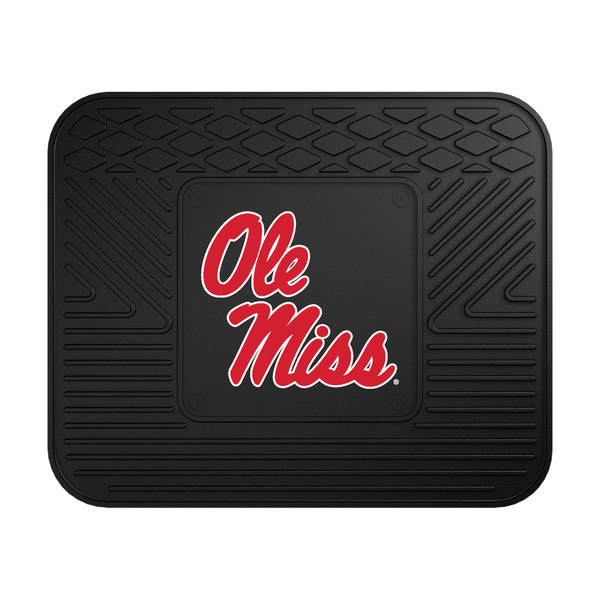 University of Mississippi - Ole Miss Rebels Utility Mat "Ole Miss" Script Logo Black