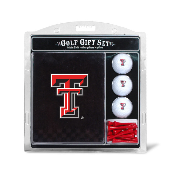 Texas Tech Red Raiders Embroidered Golf Towel, 3 Golf Ball, and Golf Tee Set