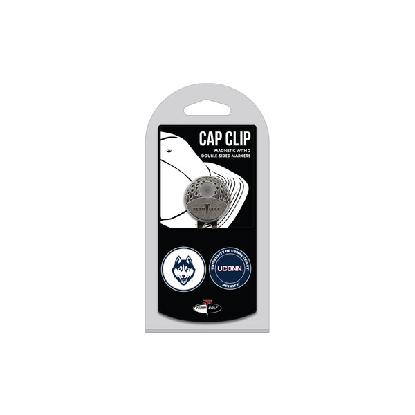 UCONN Huskies Cap Clip With 2 Golf Ball Markers