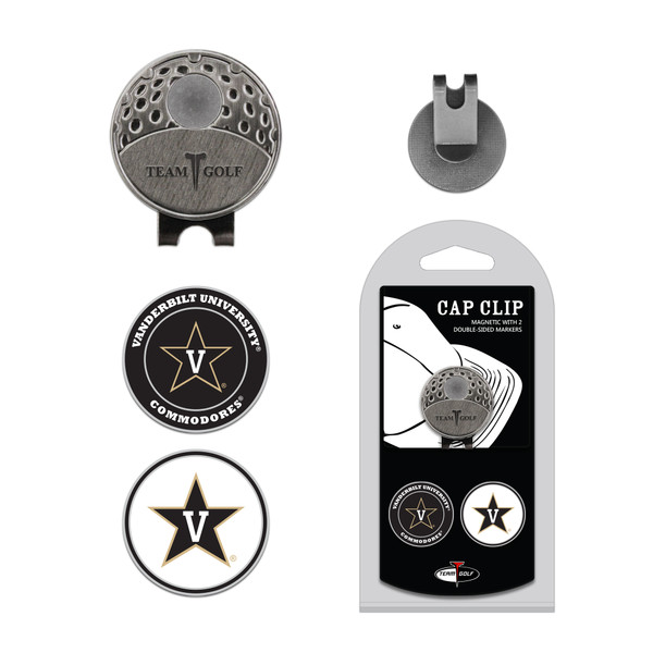 Vanderbilt Cap Clip With 2 Golf Ball Markers