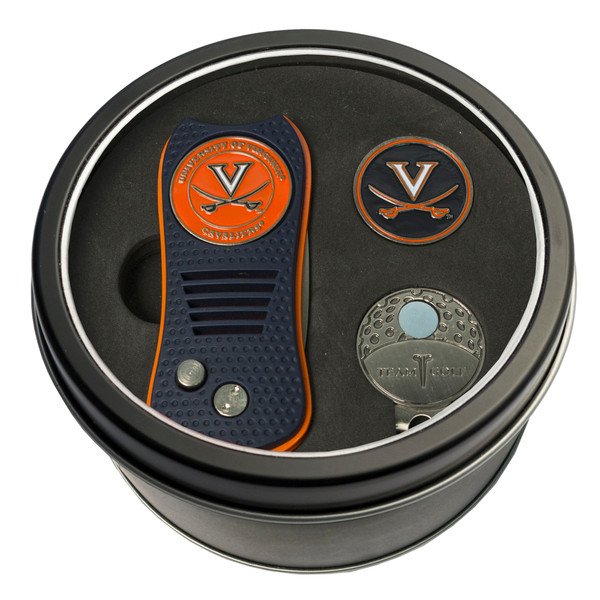 Virginia Cavaliers Tin Gift Set with Switchfix Divot Tool, Cap Clip, and Ball Marker