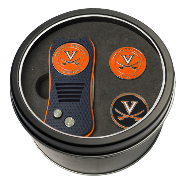 Virginia Cavaliers Tin Gift Set with Switchfix Divot Tool and 2 Ball Markers