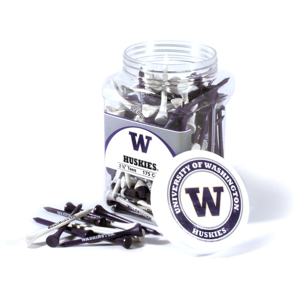 Washington Huskies Jar Of 175 Golf Tees