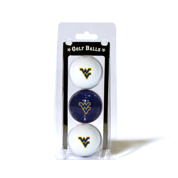 West Virginia Mountaineers 3 Golf Ball Pack