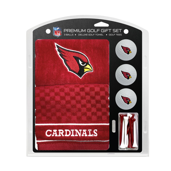 Arizona Cardinals Embroidered Golf Towel, 3 Golf Ball, and Golf Tee Set