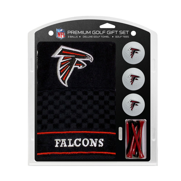 Atlanta Falcons Embroidered Golf Towel, 3 Golf Ball, and Golf Tee Set