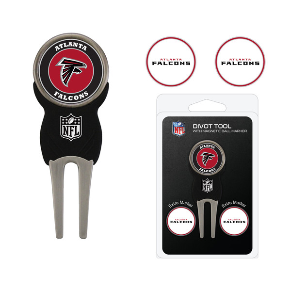 Atlanta Falcons Divot Tool Pack With 3 Golf Ball Markers