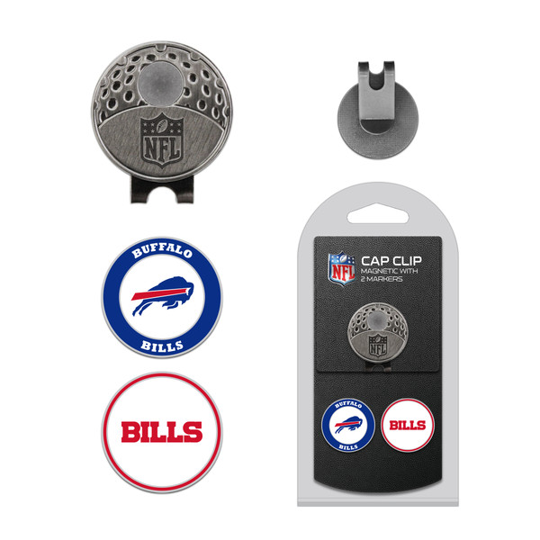 Buffalo Bills Cap Clip With 2 Golf Ball Markers