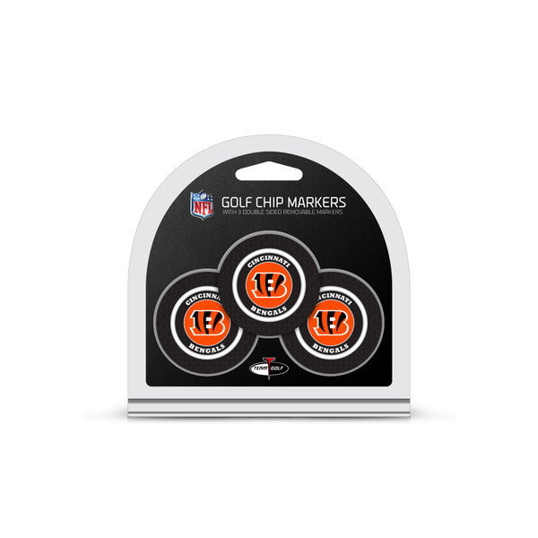 Cincinnati Bengals 3 Pack Golf Chip Ball Markers