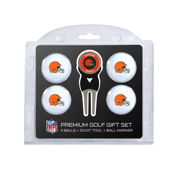 Cleveland Browns 4 Golf Ball And Divot Tool Set