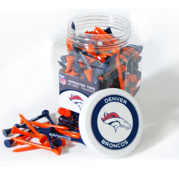 Denver Broncos Jar Of 175 Golf Tees