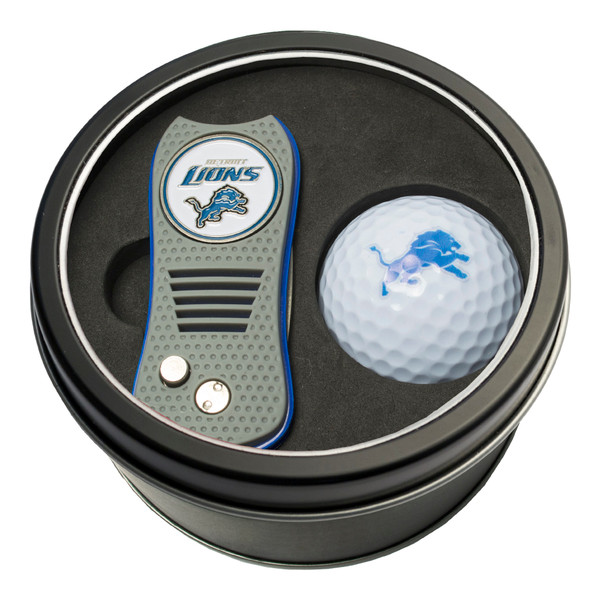 Detroit Lions Tin Gift Set with Switchfix Divot Tool and Golf Ball