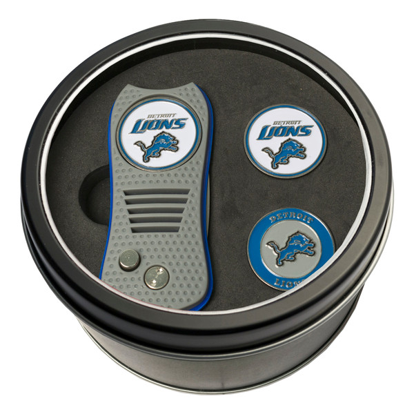 Detroit Lions Tin Gift Set with Switchfix Divot Tool and 2 Ball Markers