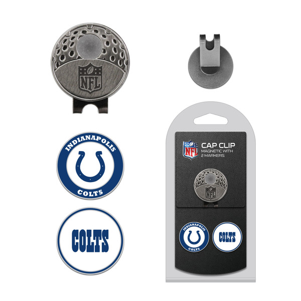 Indianapolis Colts Cap Clip With 2 Golf Ball Markers