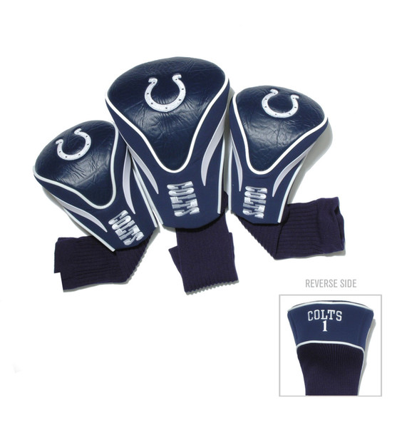 Indianapolis Colts 3 Pack Contour Head Covers