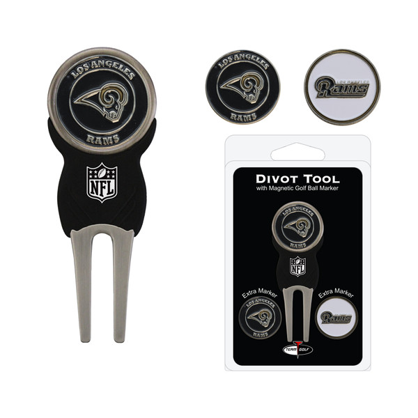 Los Angeles Rams Divot Tool Pack With 3 Golf Ball Markers