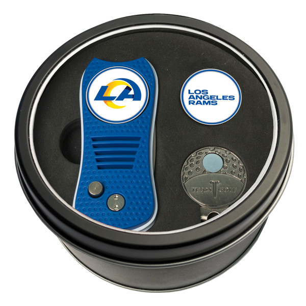 Los Angeles Rams Tin Gift Set with Switchfix Divot Tool, Cap Clip, and Ball Marker
