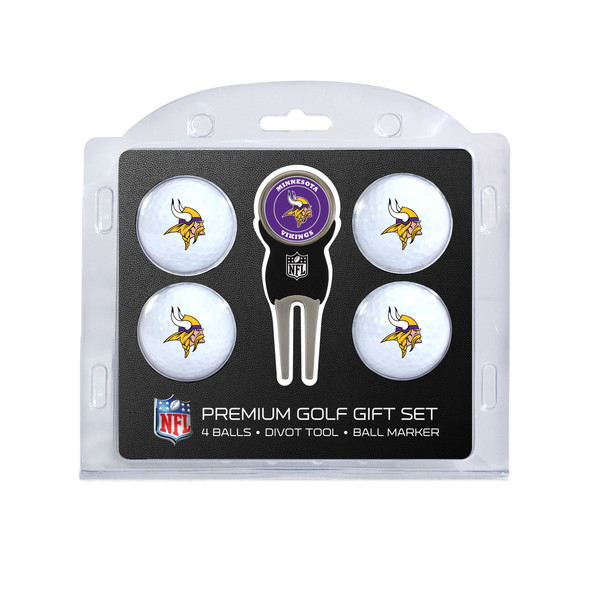 Minnesota Vikings 4 Golf Ball And Divot Tool Set