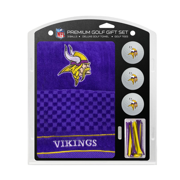 Minnesota Vikings Embroidered Golf Towel, 3 Golf Ball, and Golf Tee Set