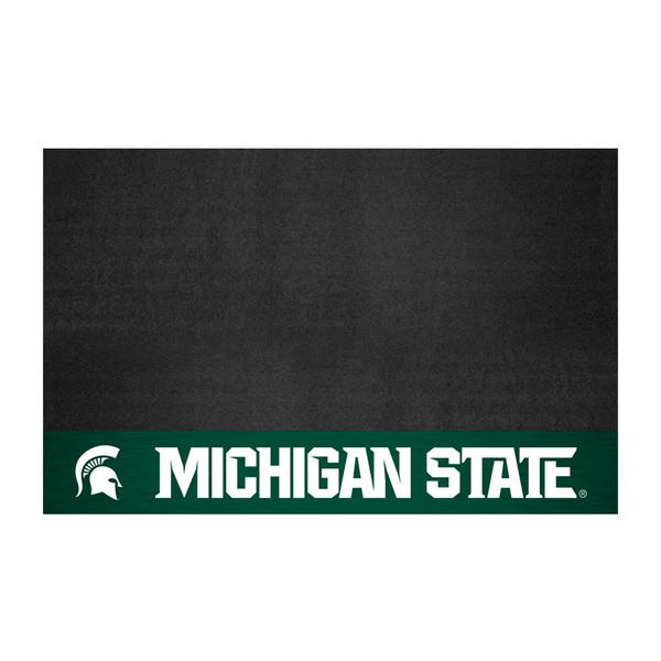 Michigan State University - Michigan State Spartans Grill Mat Spartan Primary Logo and Wordmark Green