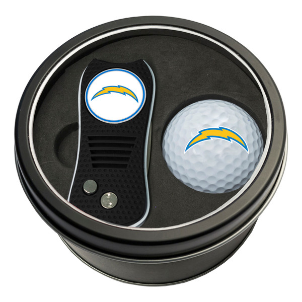 Los Angeles Chargers Tin Gift Set with Switchfix Divot Tool and Golf Ball